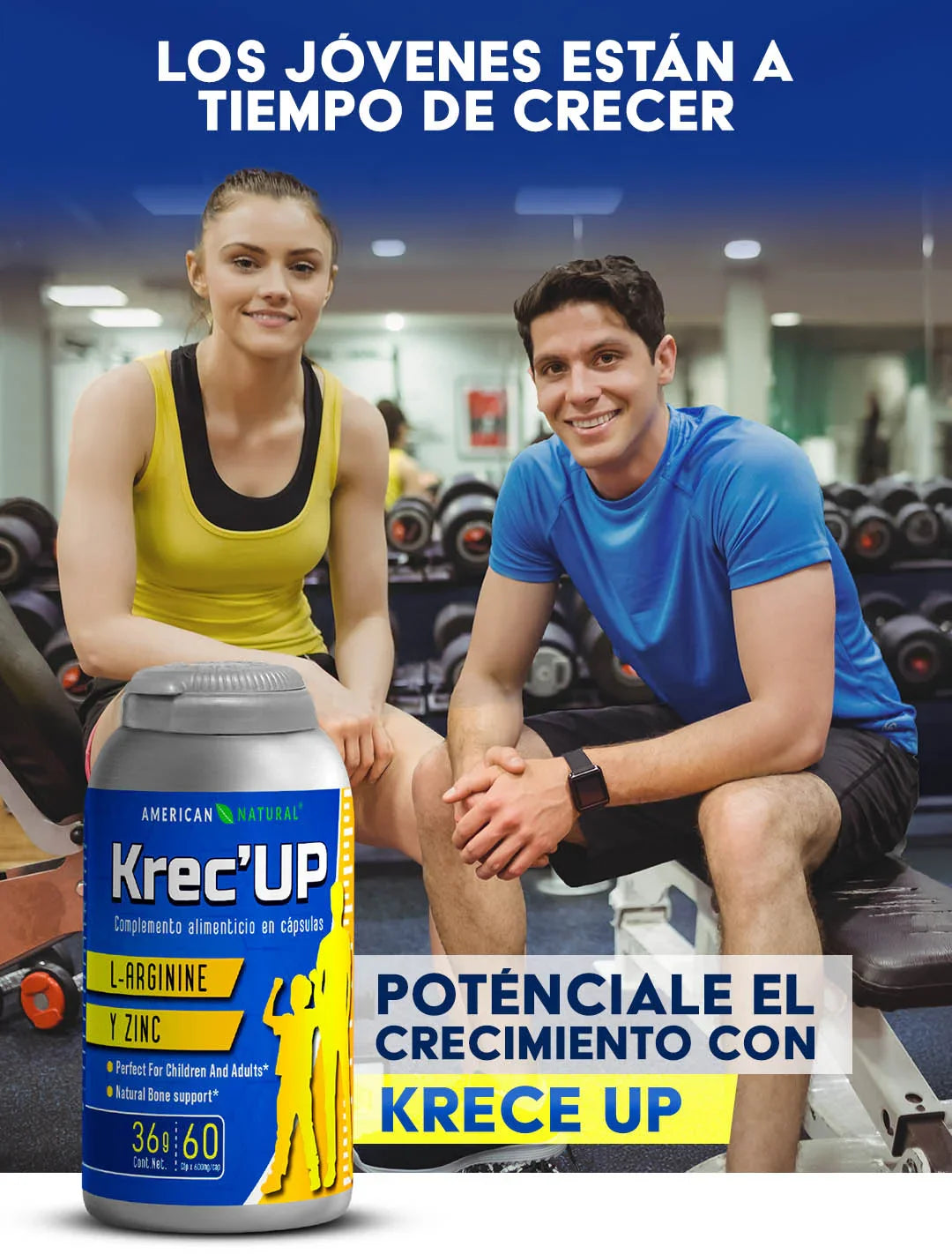 KREC UP - HORMONAS NATURALES  DE CRECIMIENTO PARA TUS HIJOS