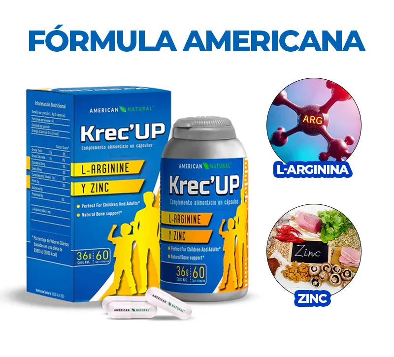 KREC UP - HORMONAS NATURALES  DE CRECIMIENTO PARA TUS HIJOS