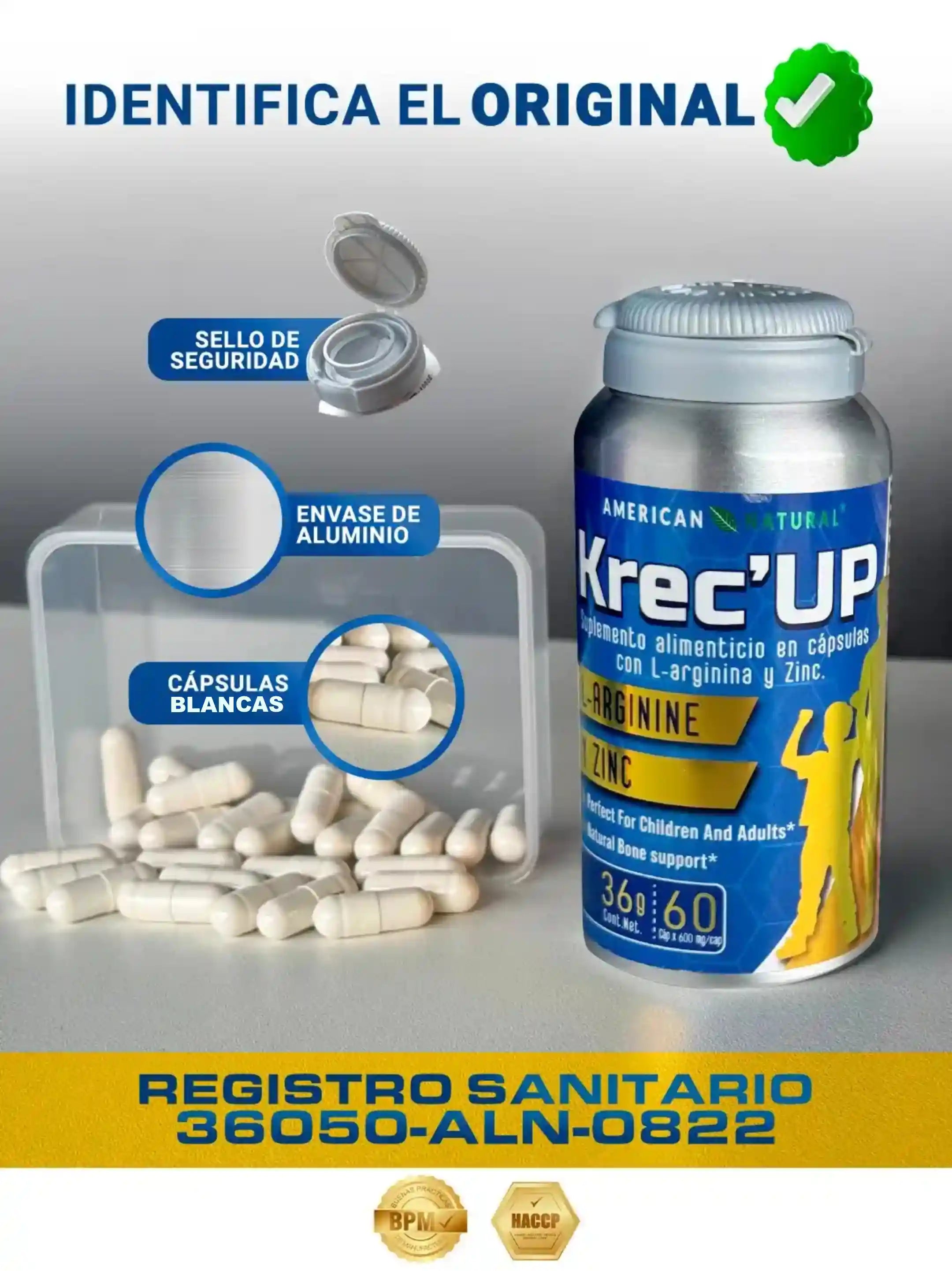 KREC UP - HORMONAS NATURALES  DE CRECIMIENTO PARA TUS HIJOS
