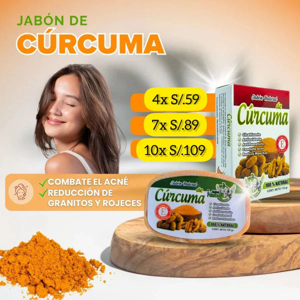 EL JABON MAS VIRAL DE INTERNET -  SUPER PACK JABON DE CURCUMA