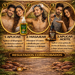 COMBO CAPILAR - ACEITE DE BATANA + SHAMPO DE BATANA | Tratamiento Completo Restauración Capilar ,100% natural