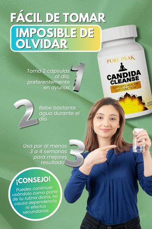 CANDIDA CLEANSE SUPLEMENTO INTESTINAL 60 CÁPSULAS