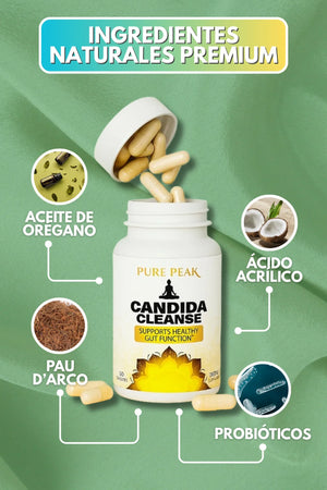 CANDIDA CLEANSE SUPLEMENTO INTESTINAL 60 CÁPSULAS