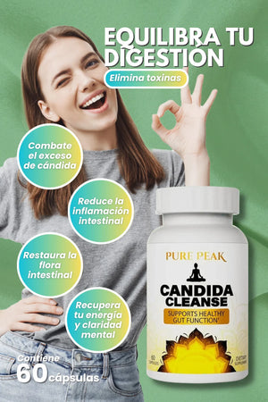 CANDIDA CLEANSE SUPLEMENTO INTESTINAL 60 CÁPSULAS